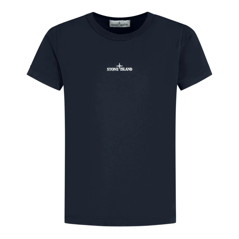 Stone Island Kids T-Shirts And Polos - Male - Kids Short Sleeve T-Shirts - Blue - 4 Y - Kids