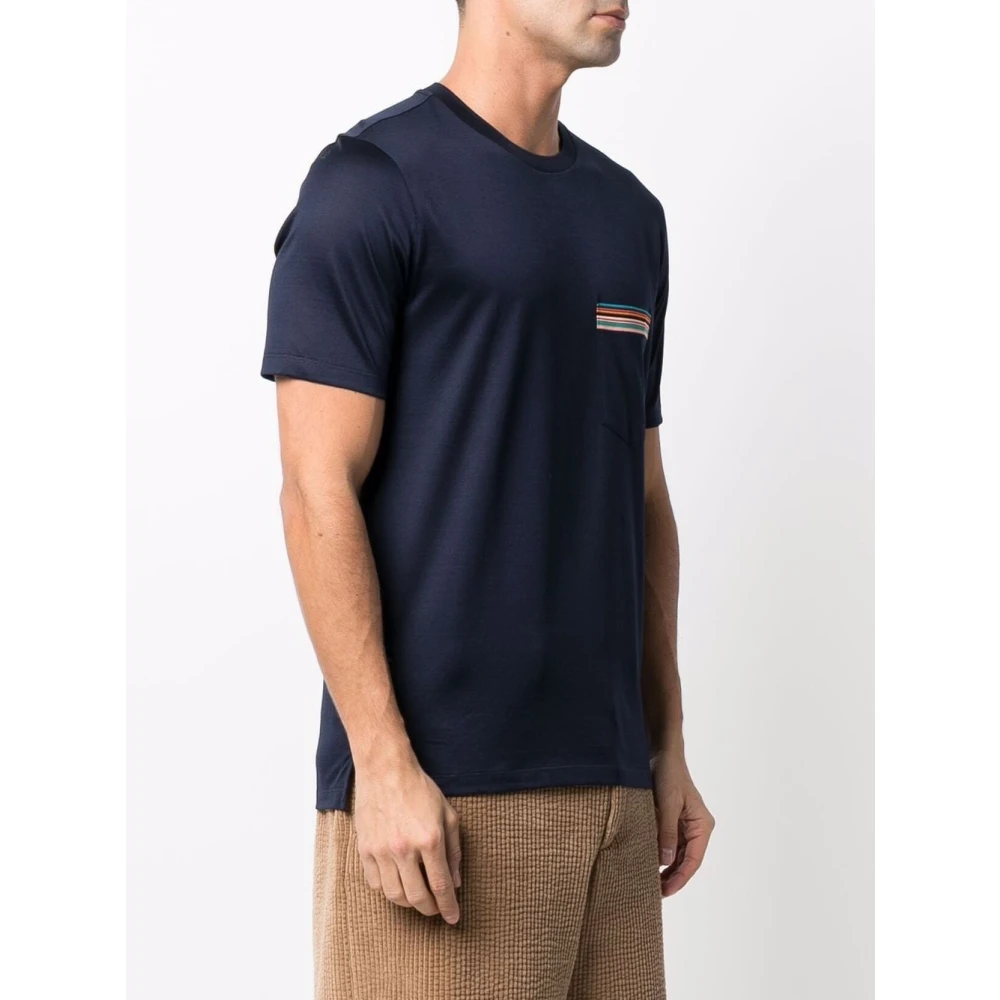 PS By Paul Smith Blauw T-shirt met klassiek ontwerp Blue Heren