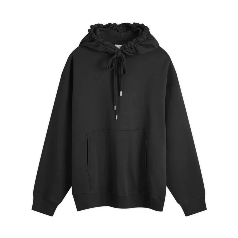 Dries Van Noten Zwarte hoodie met Haxel-stijl Black Heren