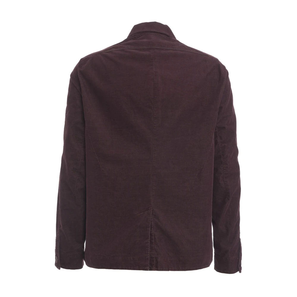Transit Paarse Pinstripe Katoen Blend Jas Purple Heren