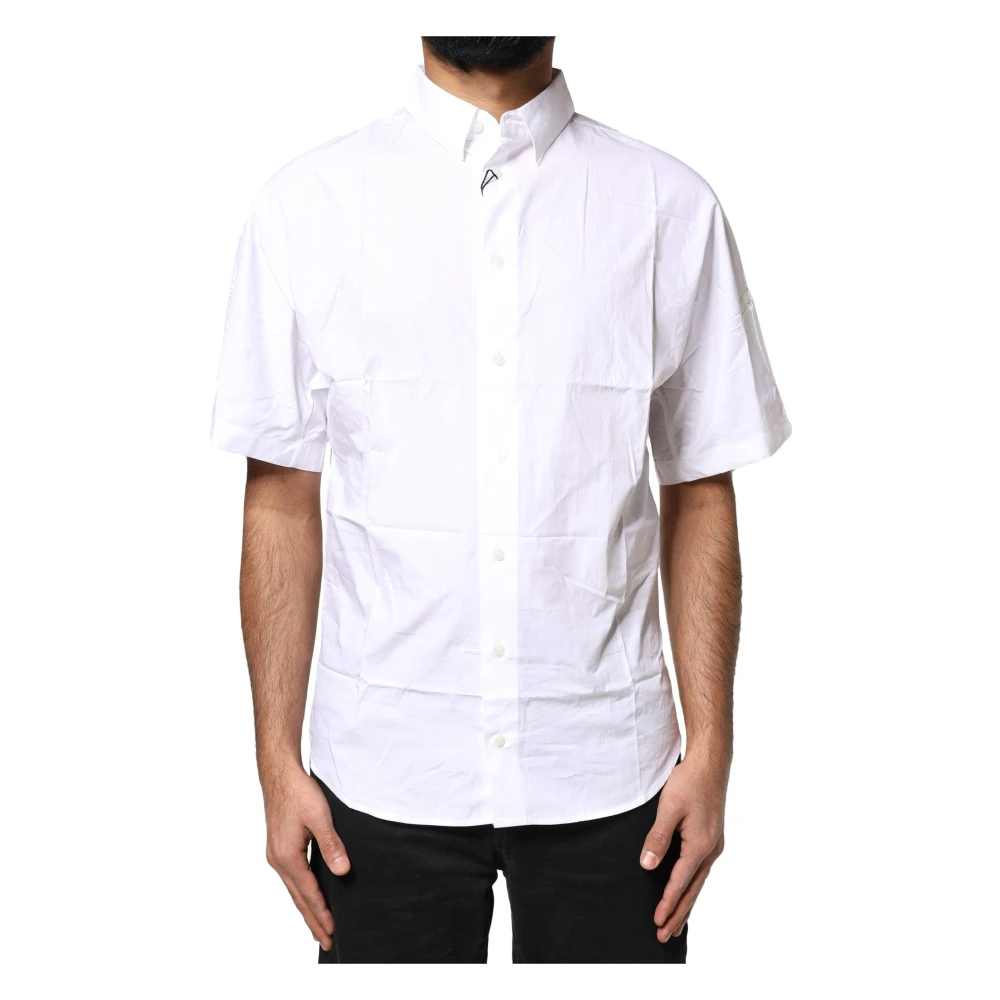 Dolce & Gabbana White Button Down Shirt - Male - Short Sleeve Shirts - S - Shirts