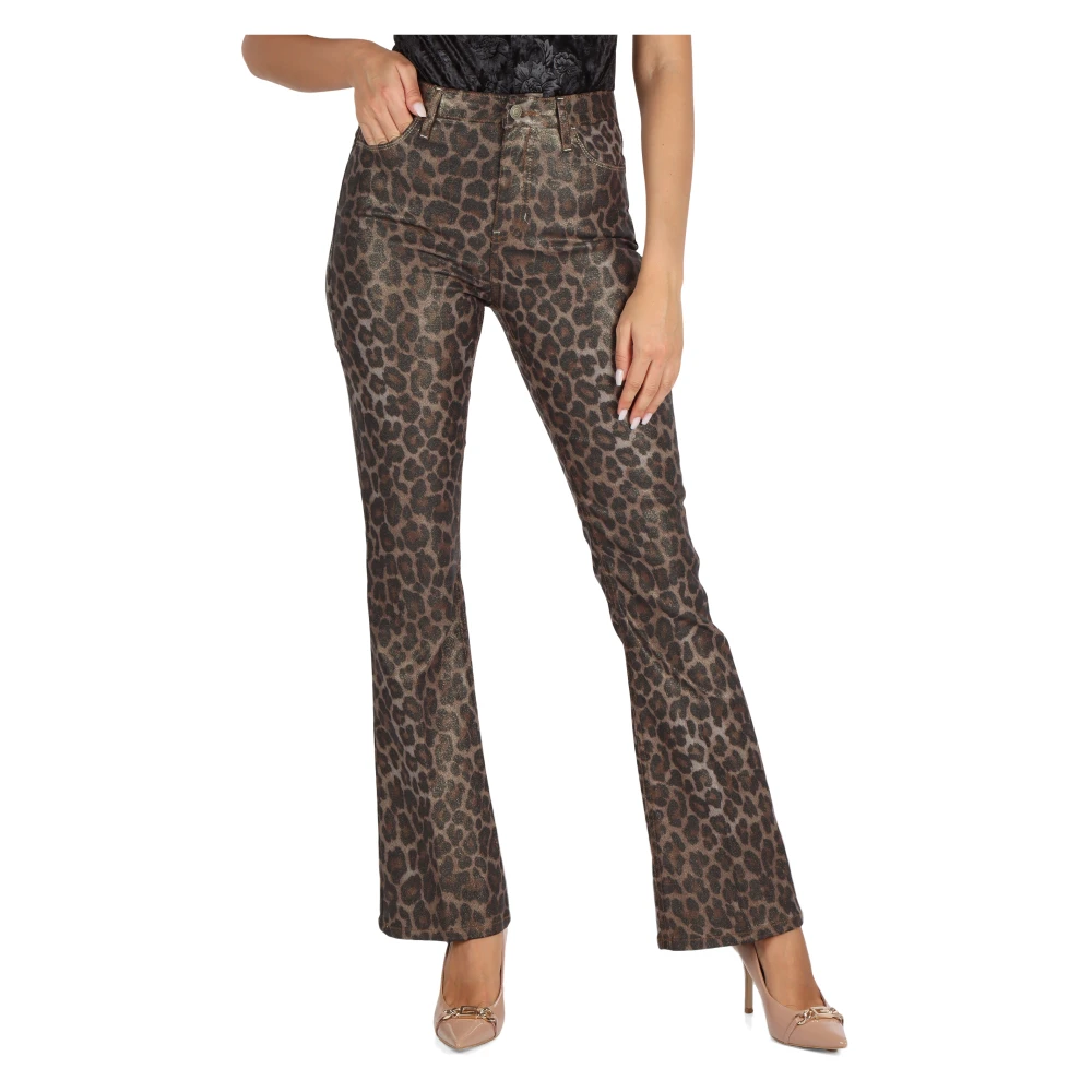 Guess Straight Trousers Multicolor Dames