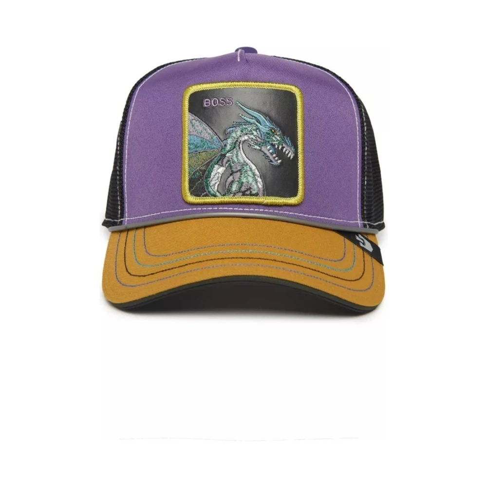 Goorin Bros Paarse Dragon Hammer Spike Trucker Cap Purple Heren