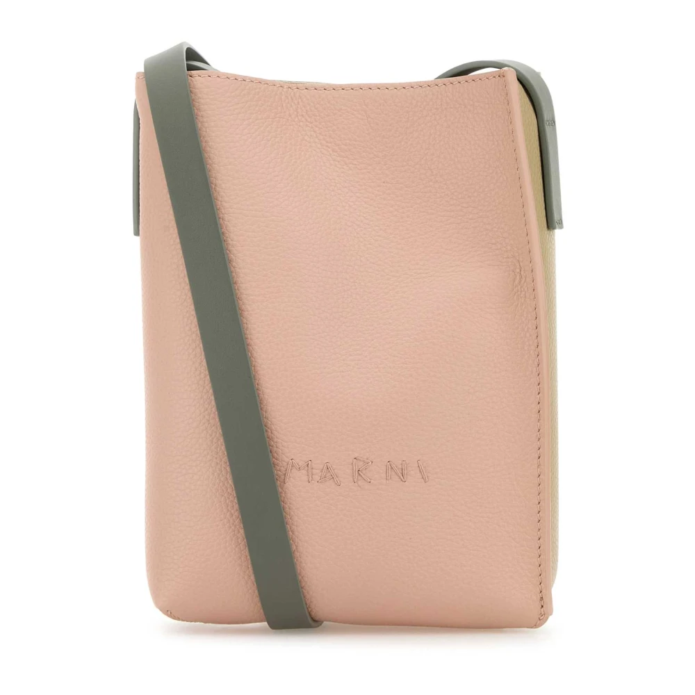 Marni Multicolor leren crossbody tas Pink Dames