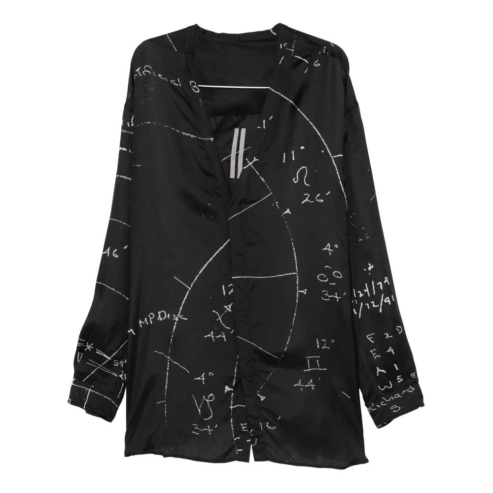 Rick Owens Men's Black Concordian Shirt - Casual Shirts - M - Shirts