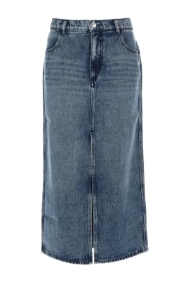 Faharia Denim Maxi Skirt