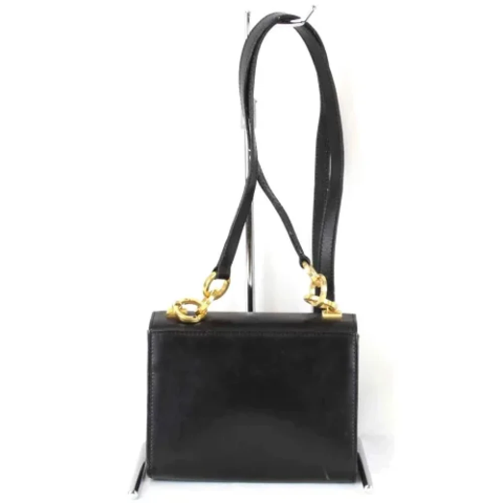 Salvatore Ferragamo Pre-owned Leather shoulder-bags Black Dames