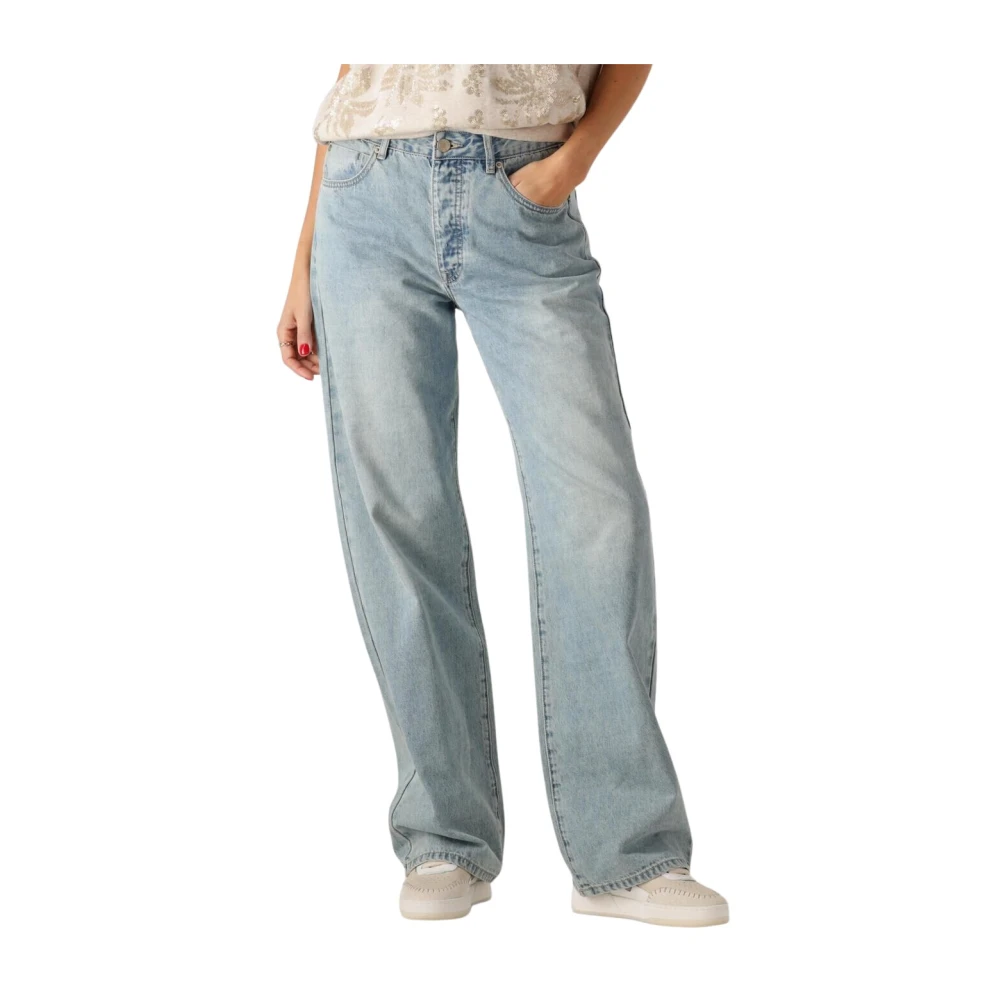 Summum Woman Vintage Straight Fit Jeans Blauw Blue Dames