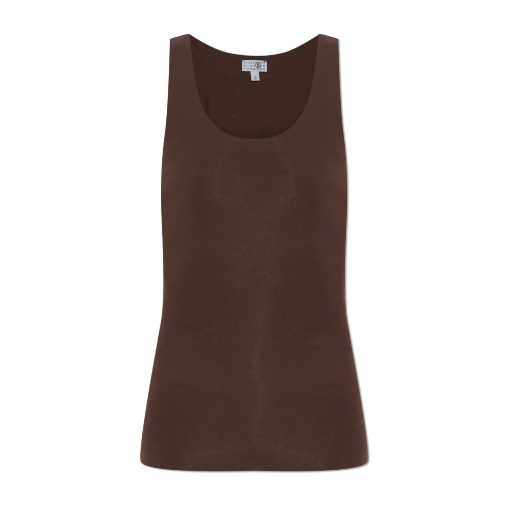 Mm6 Maison Margiela Damen Braun Oberteile, Sgröße: