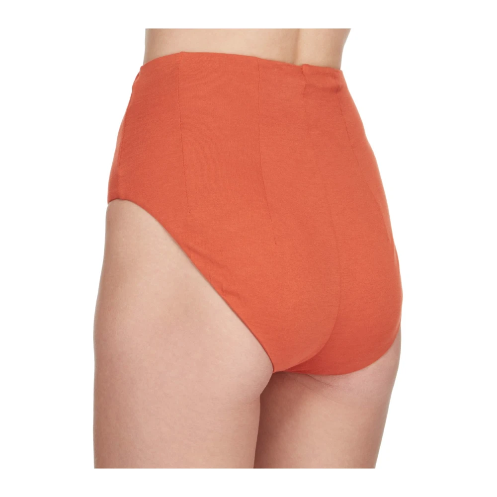 Rick Owens Tangerine Gebreide Shorts Orange Dames