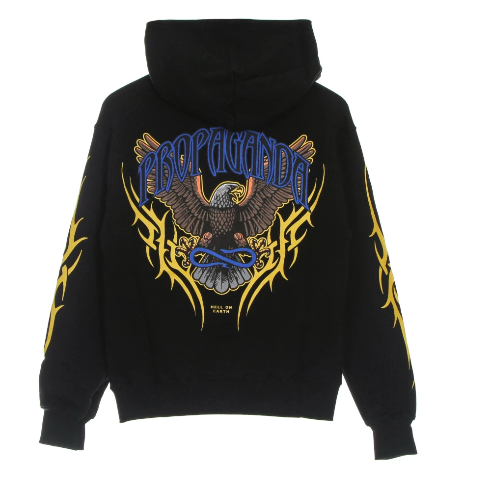 Propaganda Adelaar Lichtgewicht Hoodie Zwart Black Heren