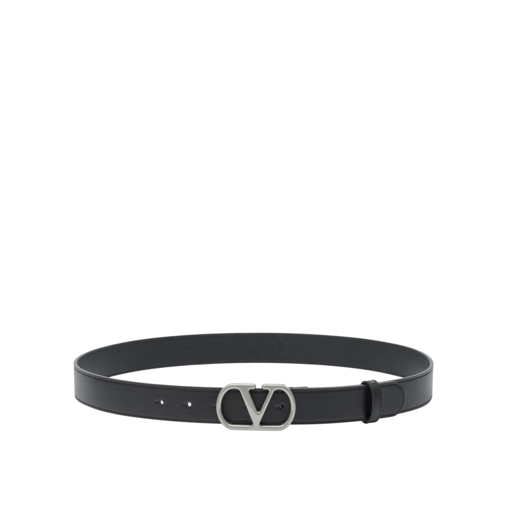 Valentino Garavani Men's Black Belts, 95 Cm, Vlogo Signature Belt
