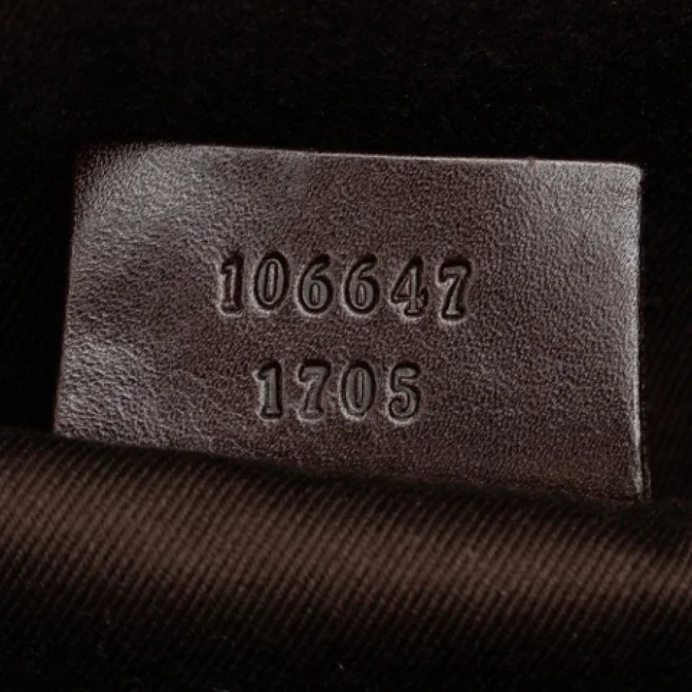 Gucci Vintage Pre-owned Leather gucci-bags Brown Dames