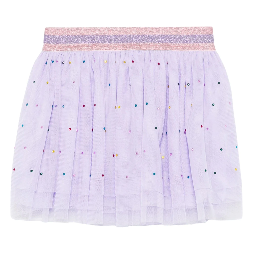 Stella Mccartney Girls Purple Kids Skirts, 14 Y, Diamante Tulle Skirt