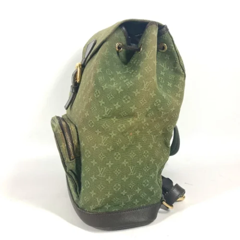 Louis Vuitton Vintage Pre-owned Canvas backpacks Green Dames