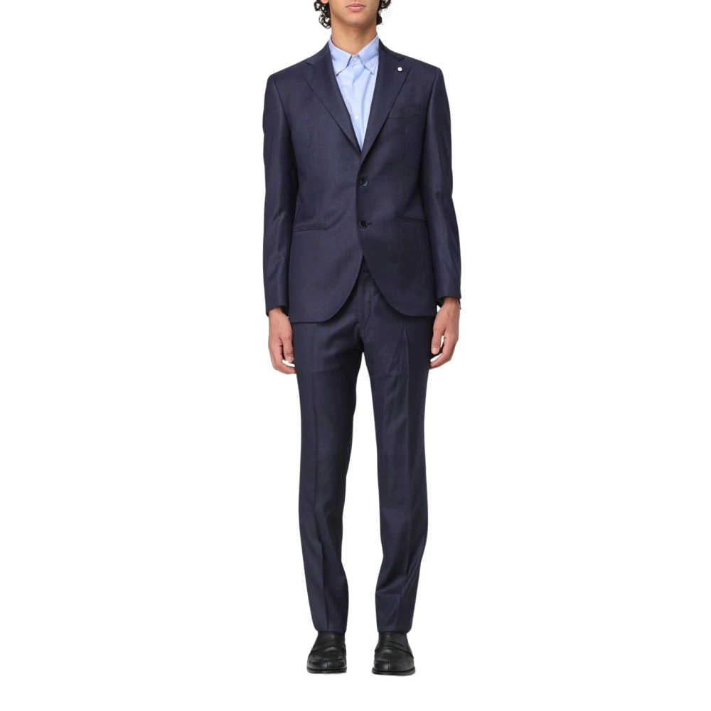 Suits > Suit Sets > Single Breasted Suits - - Luigi Bianchi Mantova - Modalova