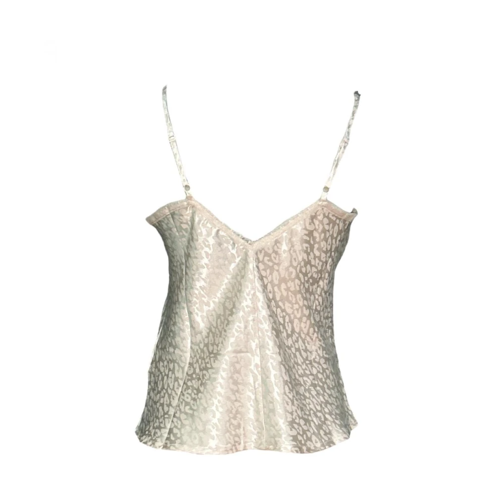 Molly Bracken Witte Polyester Tanktop Beige Dames