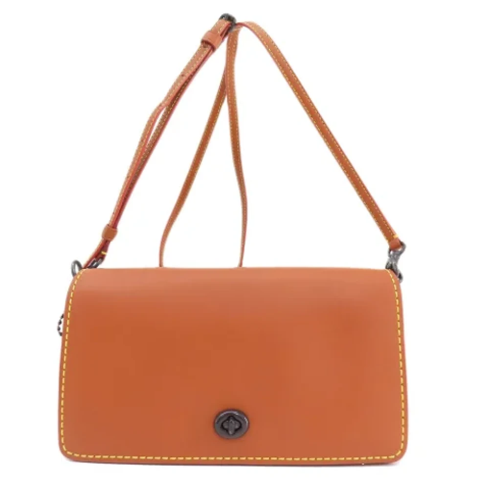 Coach Pre-owned Leather shoulder-bags Brown Dames