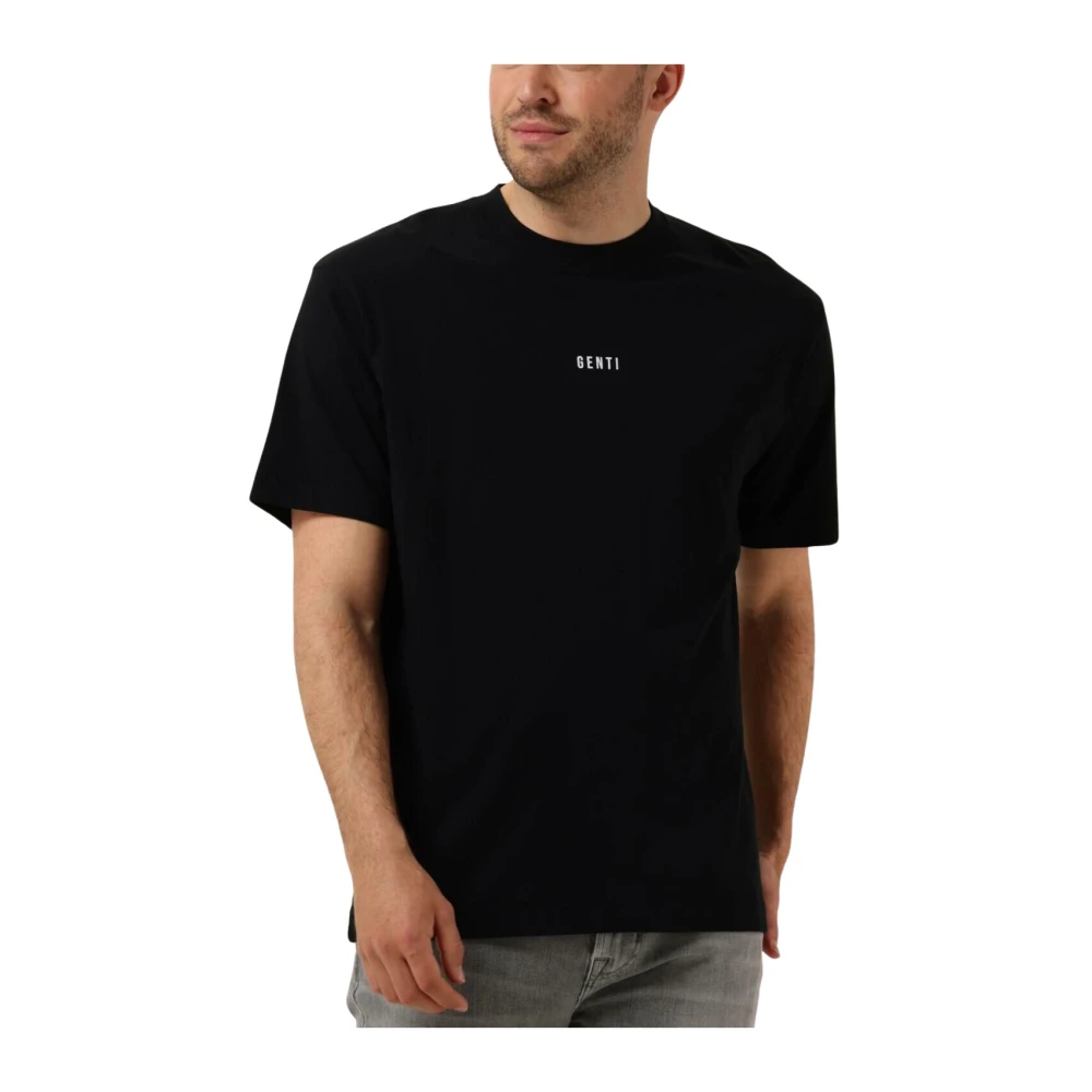 Genti Heren Polo & T-shirt Stijlvol Zwart Black Heren