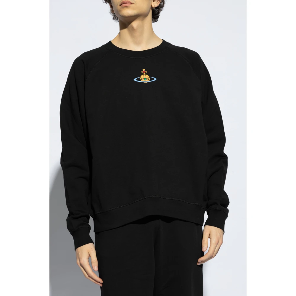 Vivienne Westwood Sweatshirt met logo Black Heren