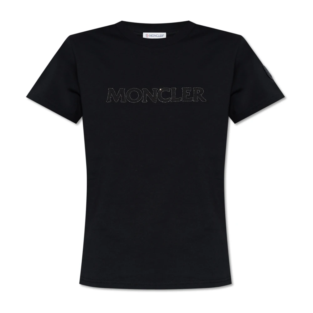 Moncler T-shirt met logo Black Dames