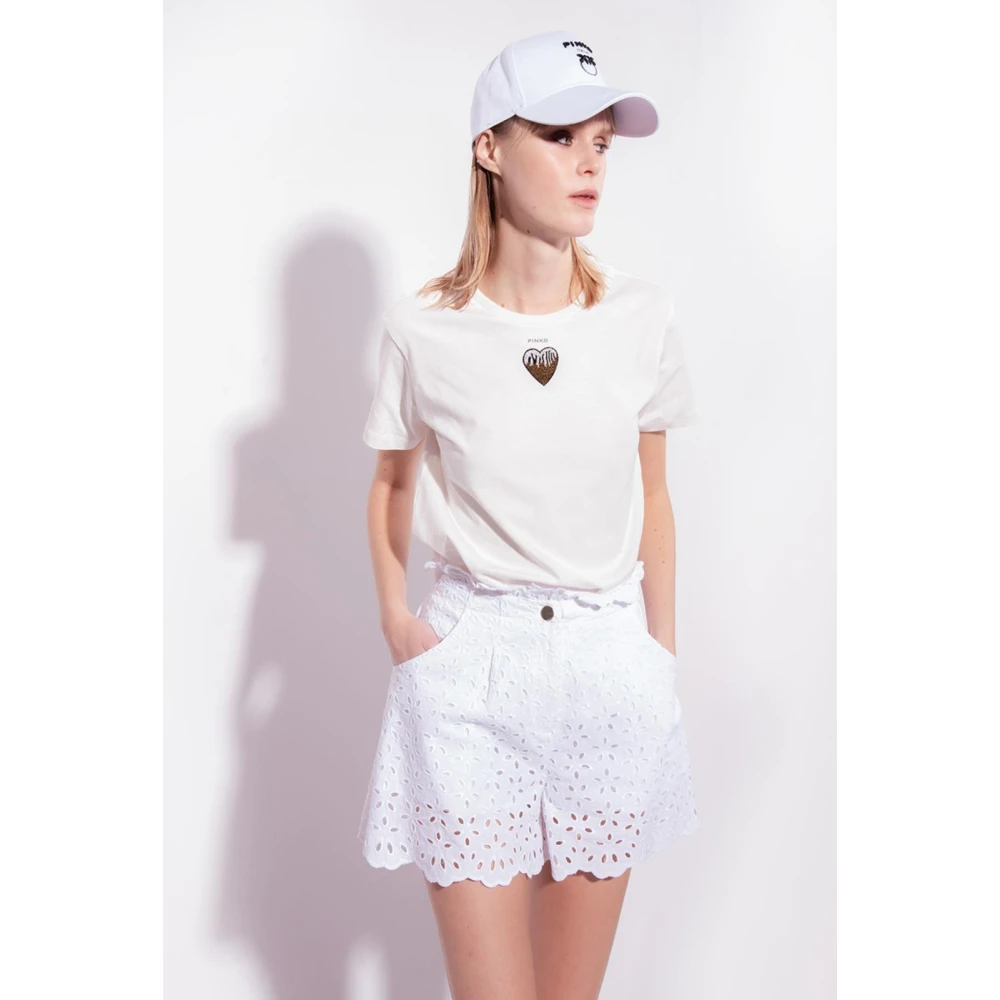pinko Zon Shorts White Dames