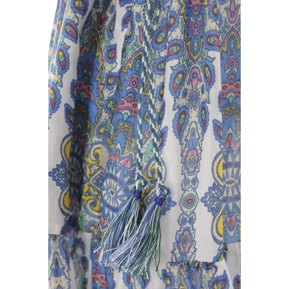 ETRO Lange jurk met Paisley-print Multicolor Dames
