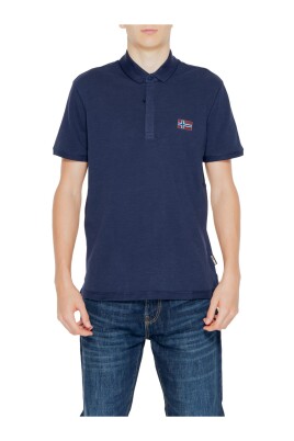 polo-en-coton-bleu