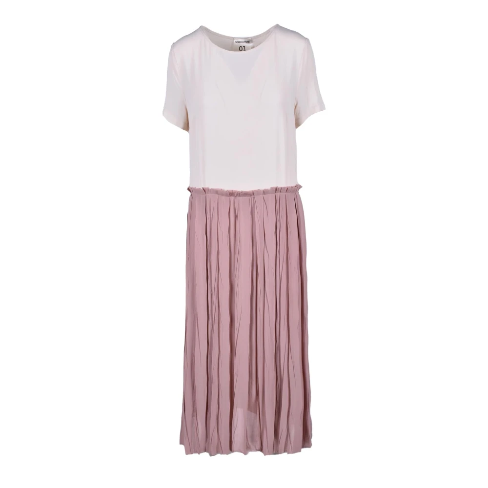 Semicouture Zijden blend jurk voor vrouwen Multicolor Dames