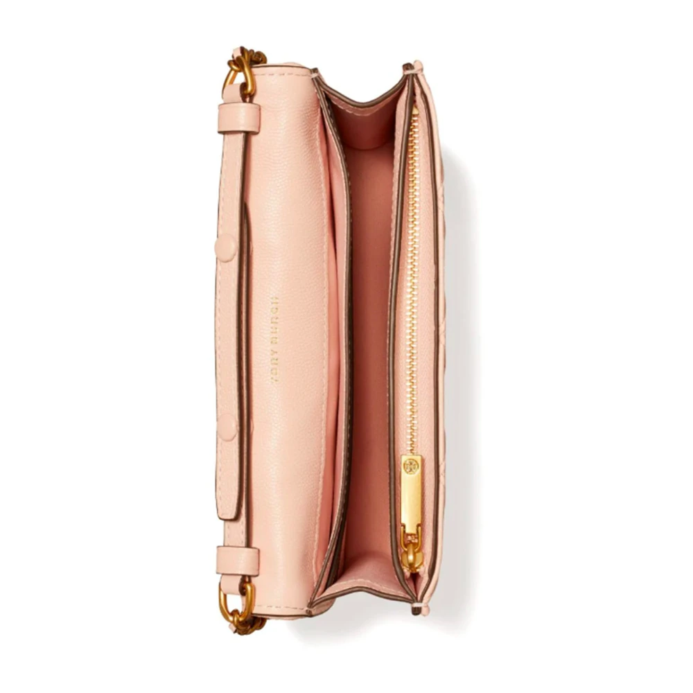 TORY BURCH Roze Leren Diamantpatroon Schoudertas Pink Dames