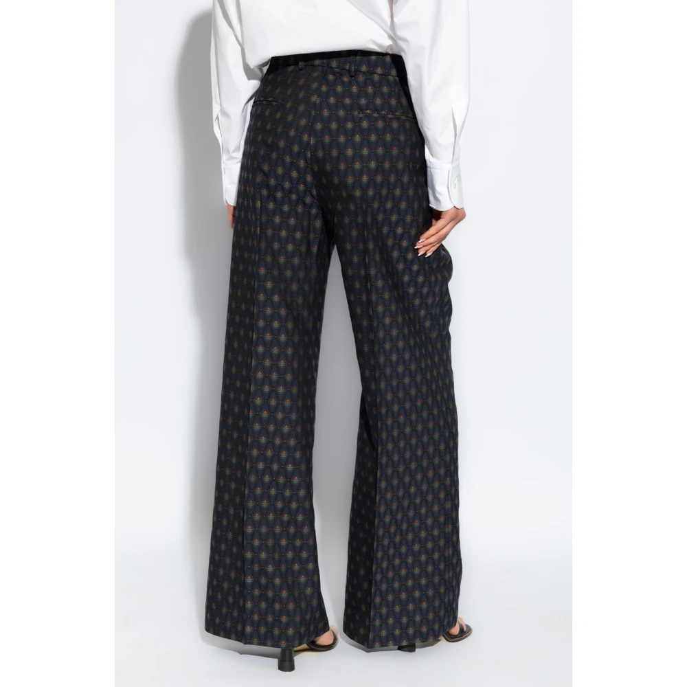 ETRO Broek met decoratief patroon Multicolor Dames