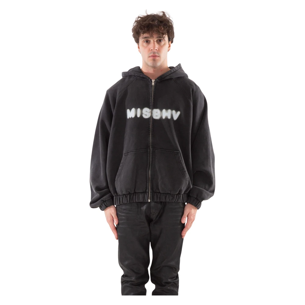 Misbhv Zwarte Zip Hoodie Black Heren
