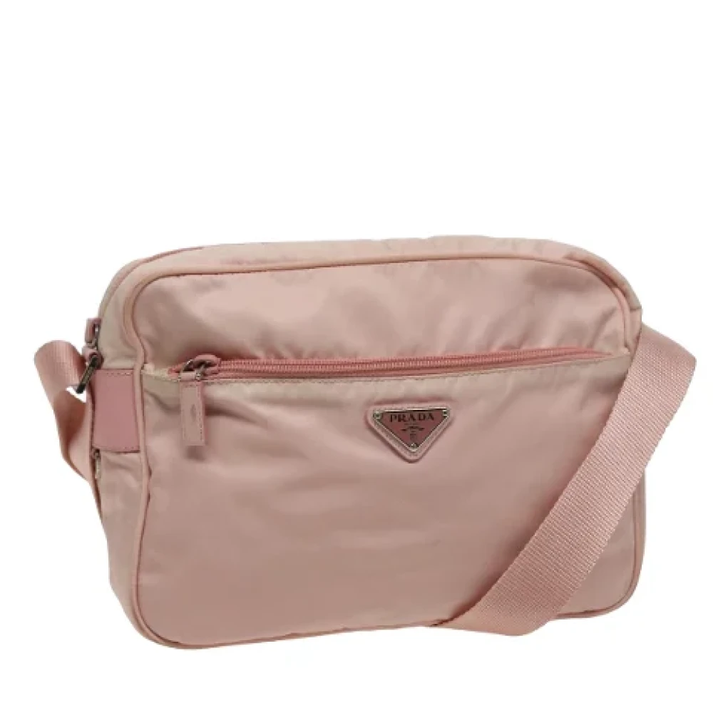 Prada Vintage Pre-owned Nylon prada-bags Pink Dames