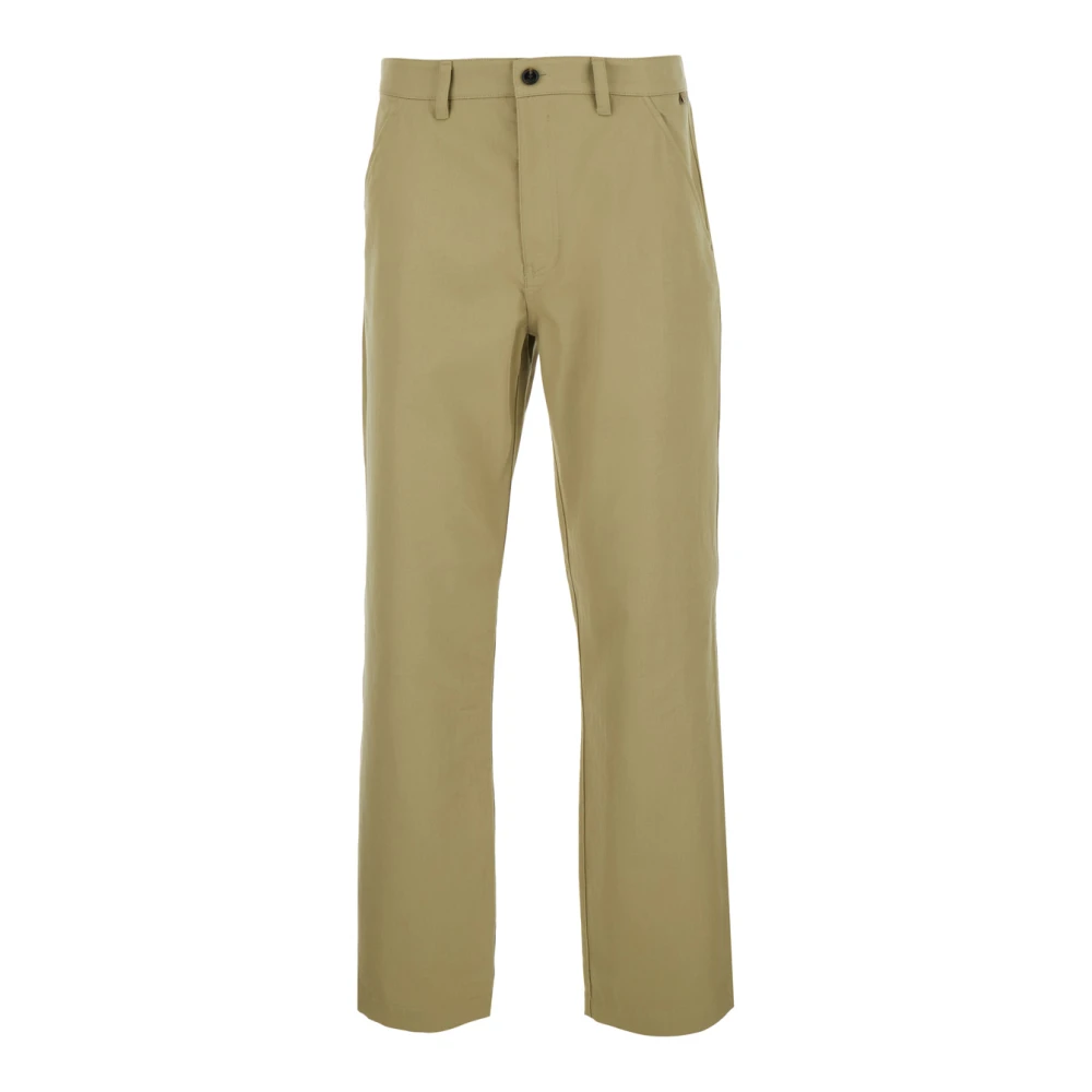 Burberry Men's Beige Straight Trousers, L, Arthur Trousers