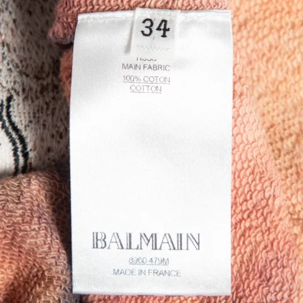 Balmain Pre-owned Cotton tops Multicolor Dames