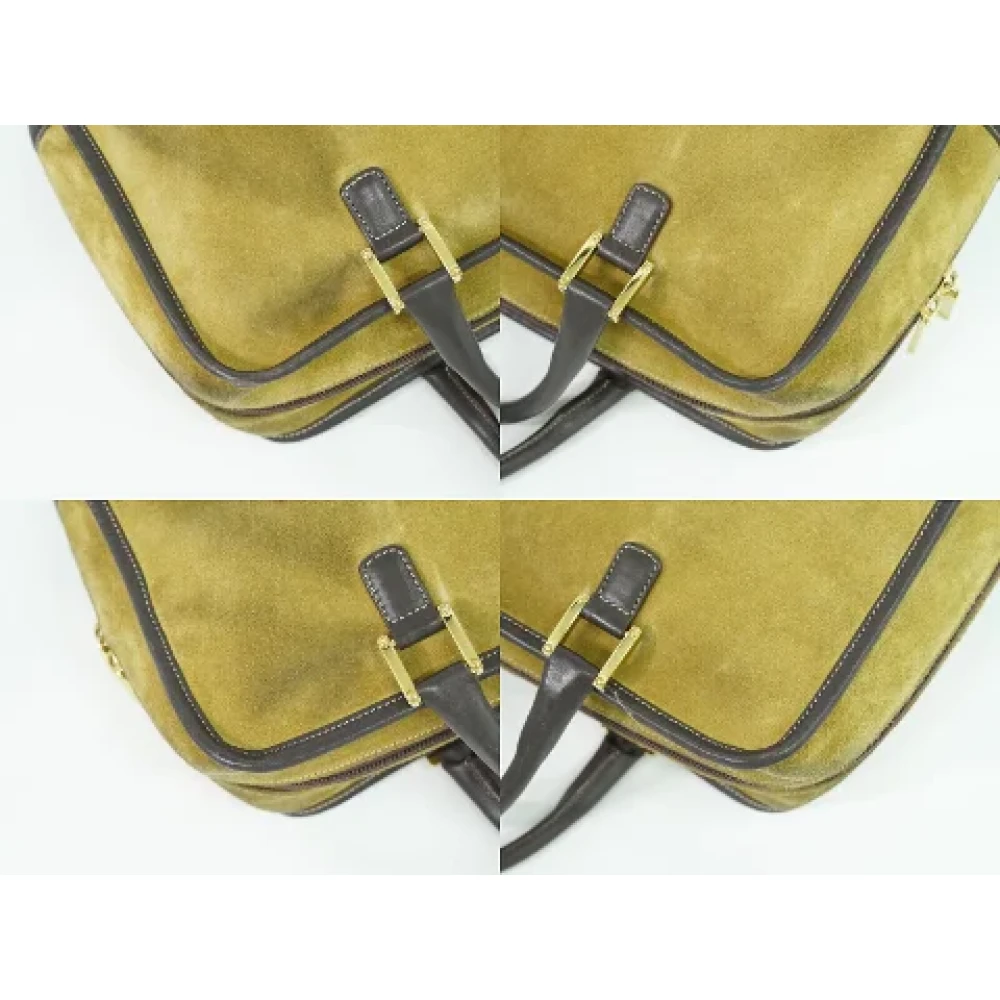 Loewe Pre-owned Suede handbags Beige Dames