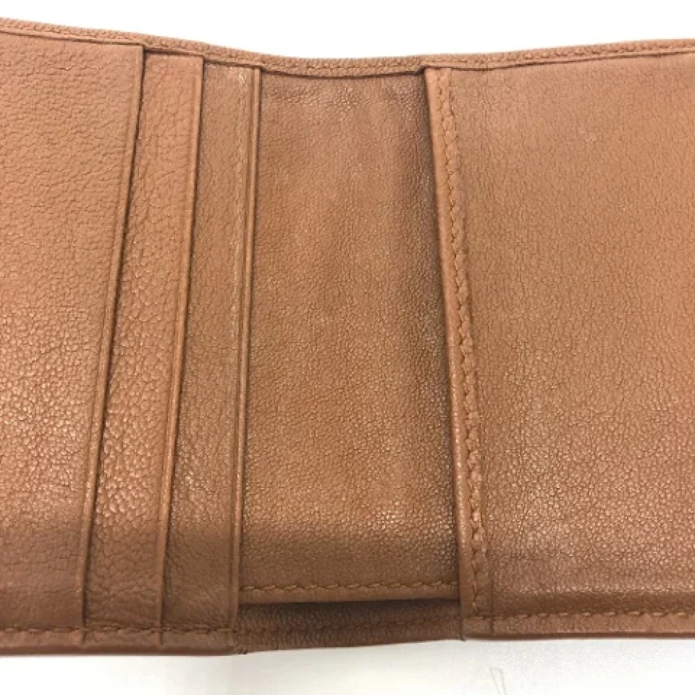 Bottega Veneta Vintage Pre-owned Leather wallets Brown Dames