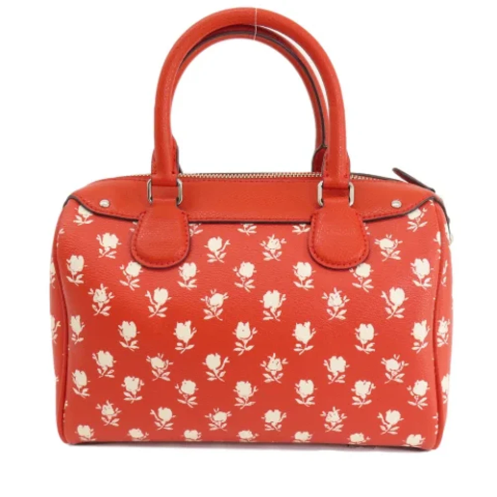 Coach Pre-owned Fabric handbags Red Dames