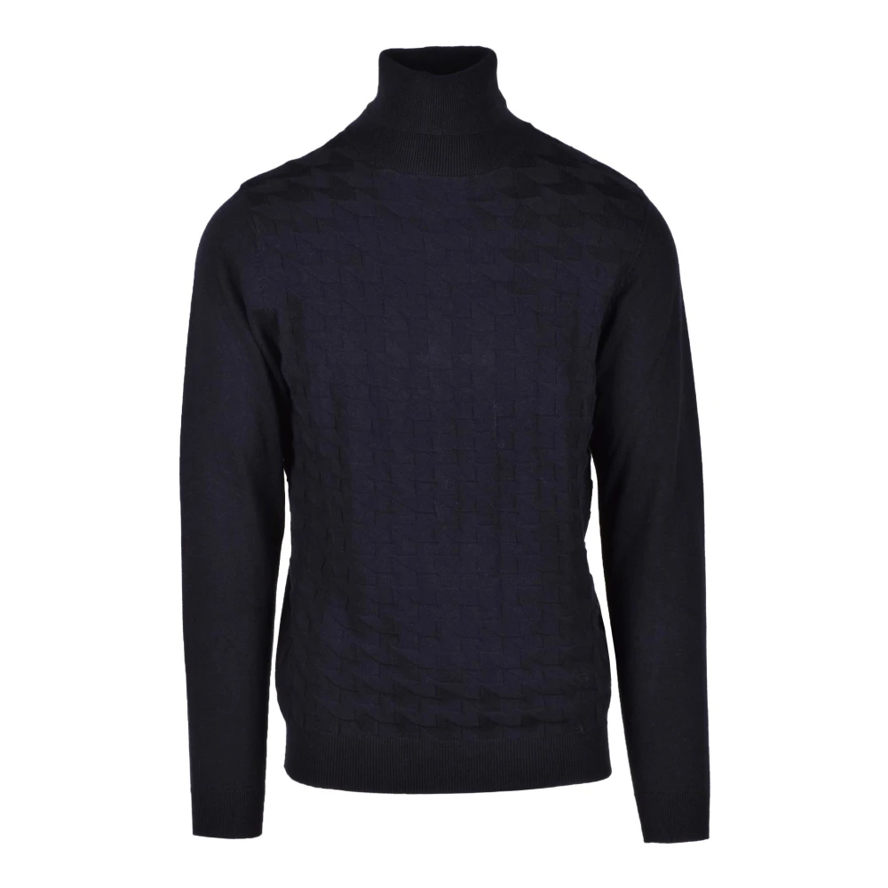 Antony Morato Katoen Wol Mix Sweater Blue Heren
