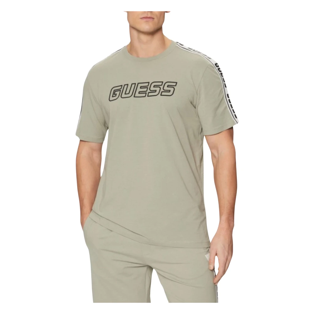 Guess Arlo T-Shirt voor Mannen Groen Green Heren