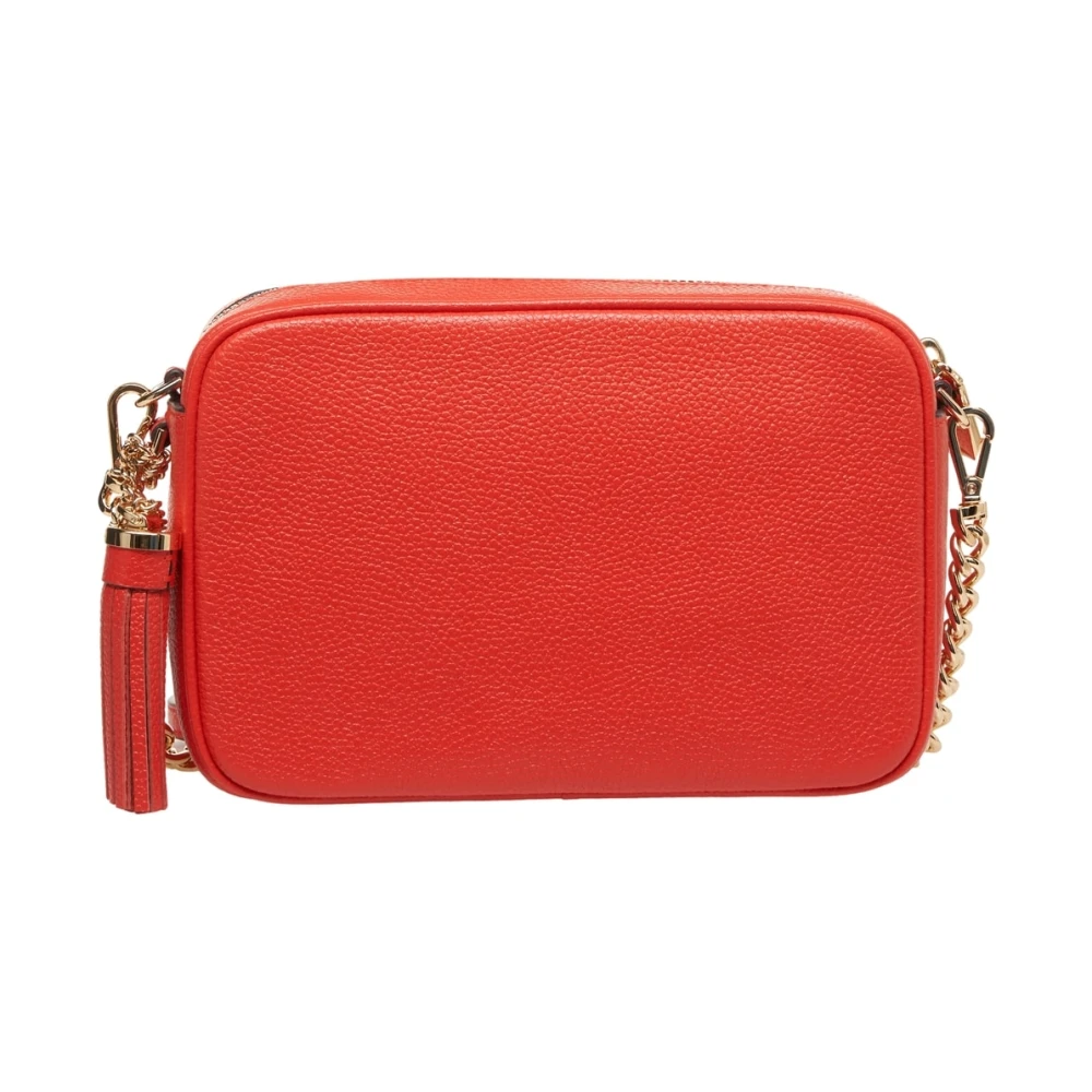 Michael Kors Rode Leren Schoudertas Ginny Red Dames