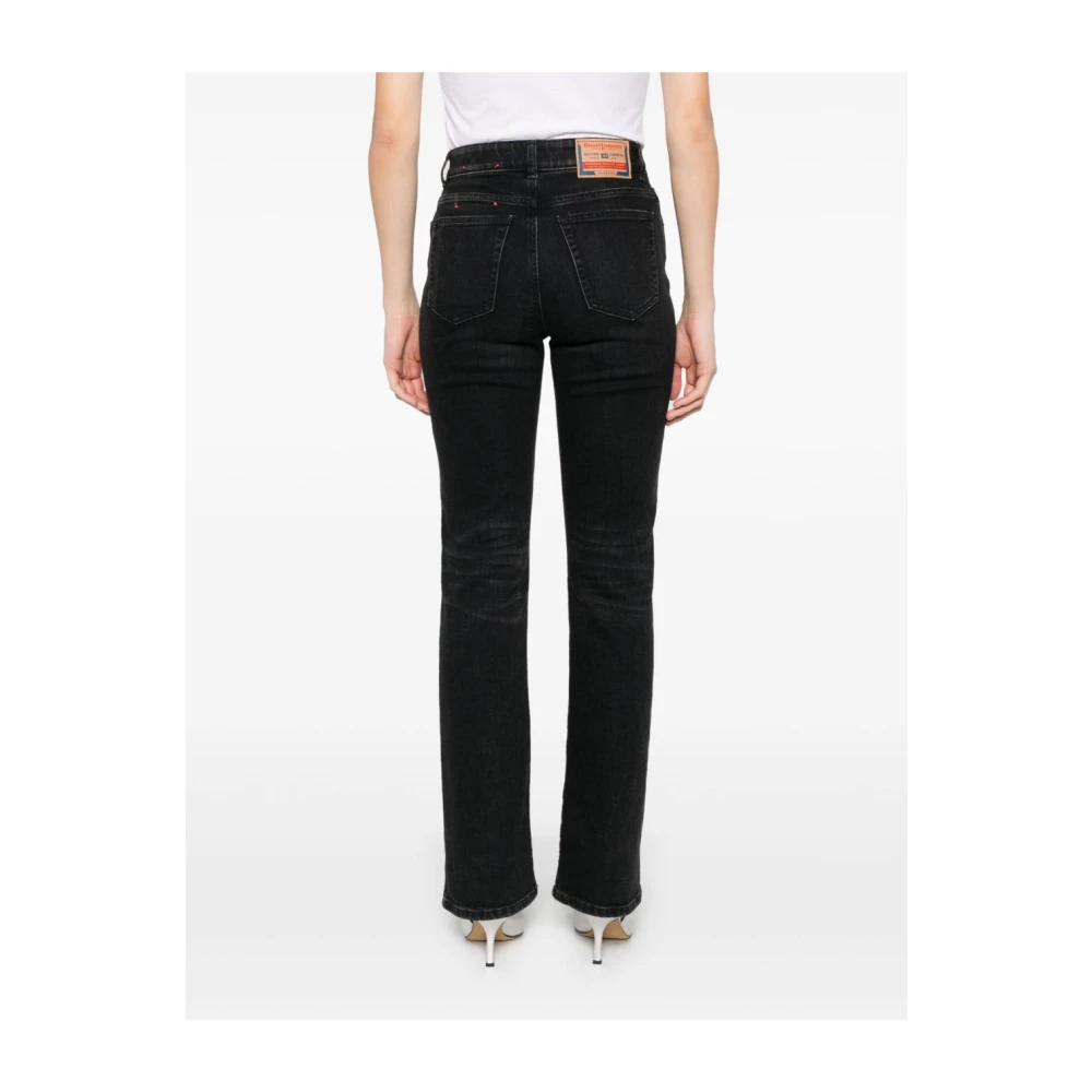 Diesel Zwarte Klassieke Vijf-Pocket Jeans Black Dames