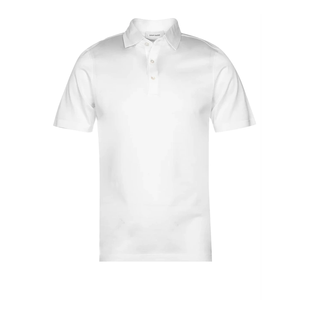 Gran Sasso Luxe Polo Shirt White Heren