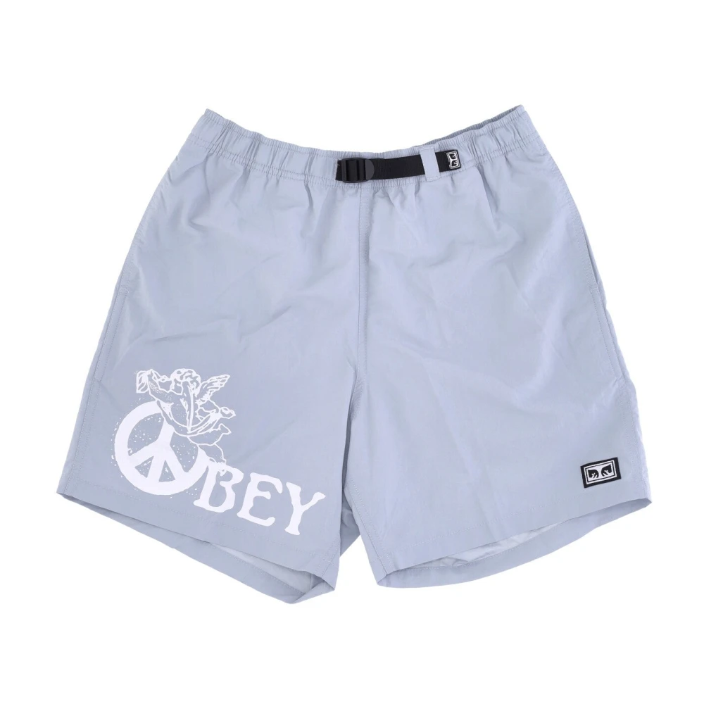 Obey Heren Easy Peace Angel Shorts Blue Heren