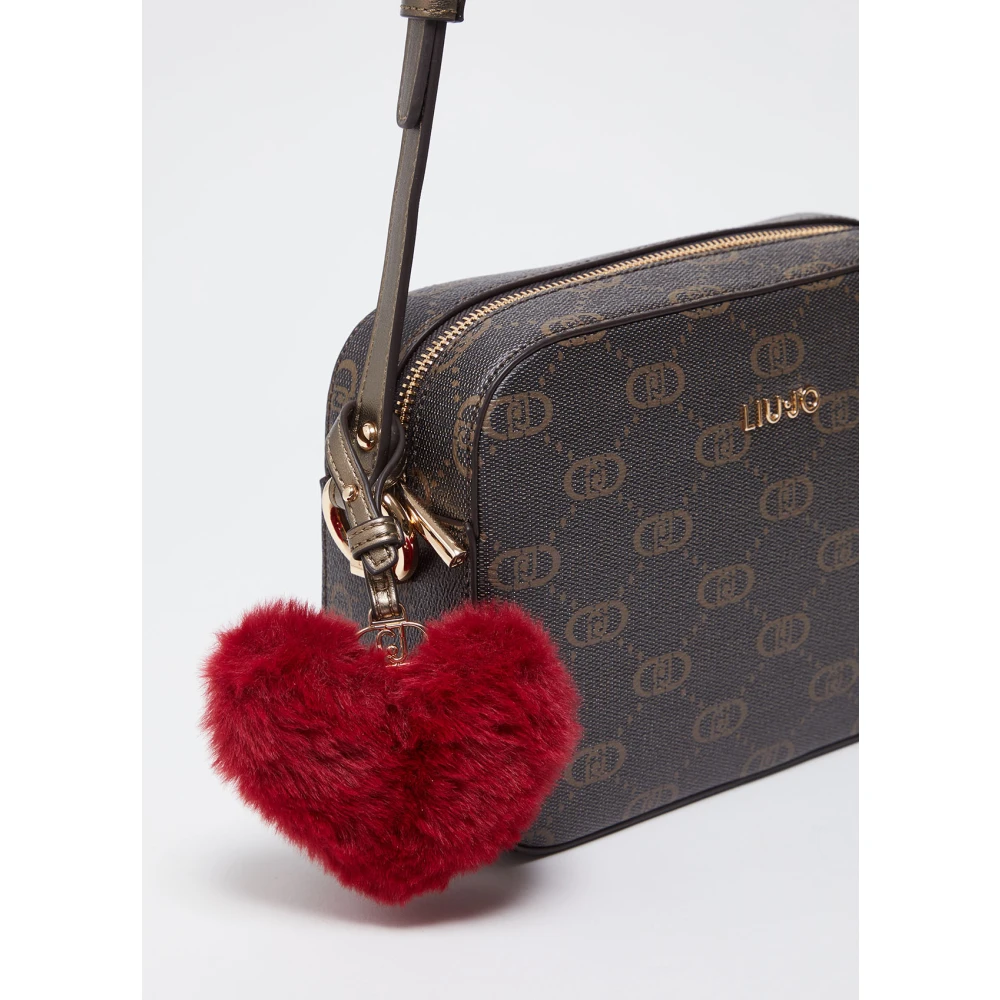 Liu Jo Logo charm schoudertas Brown Dames