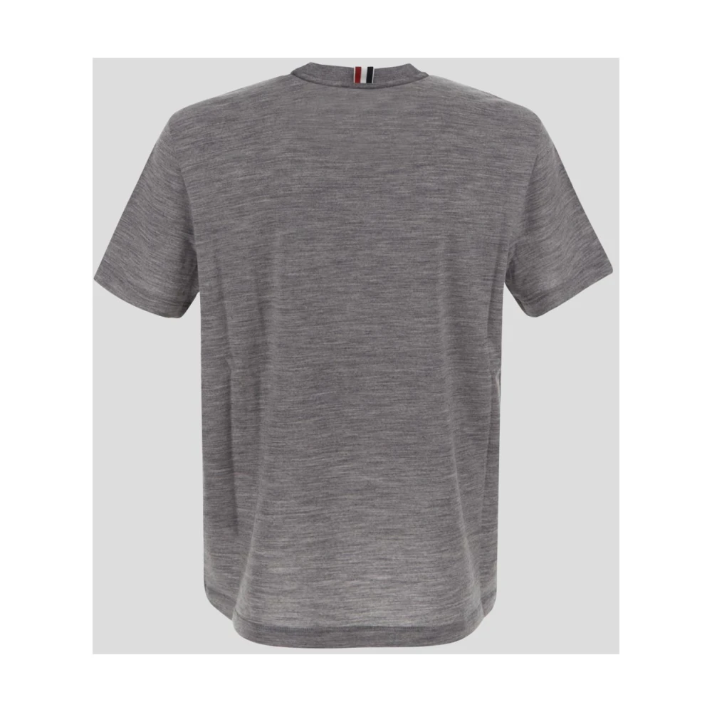 Thom Browne Grijze T-shirt met korte mouwen Gray Heren