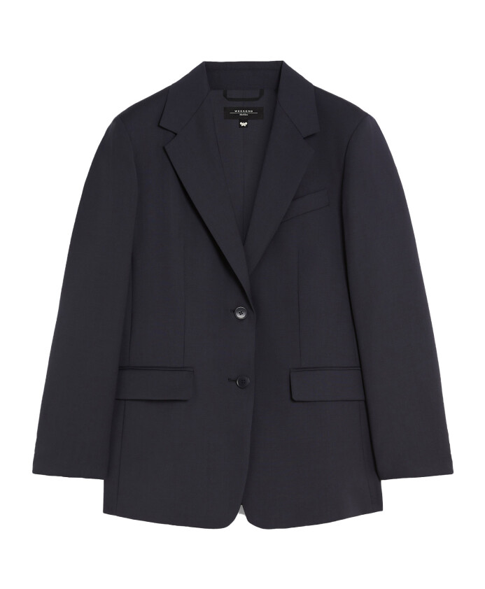blazer-bleu-en-laine-avec-col-revers