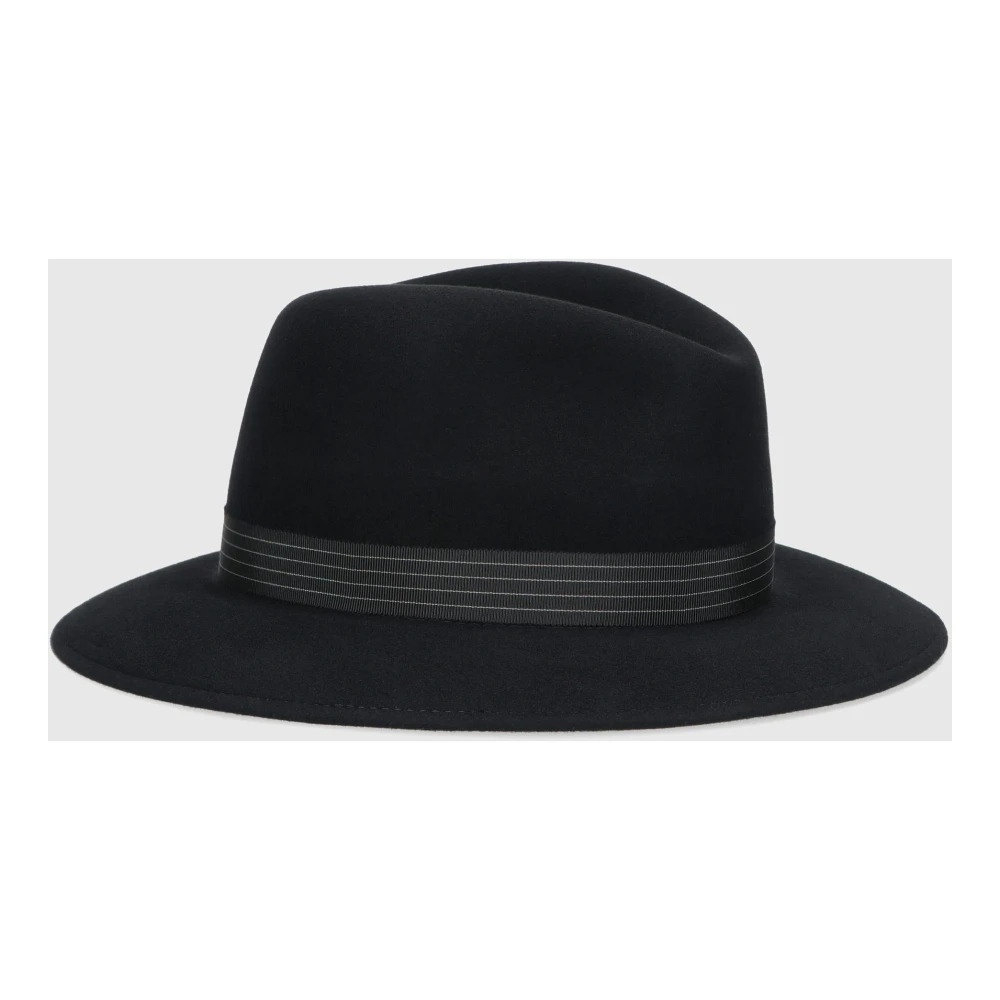 Borsalino Wol-Kasjmiermix Vilthat Black Heren
