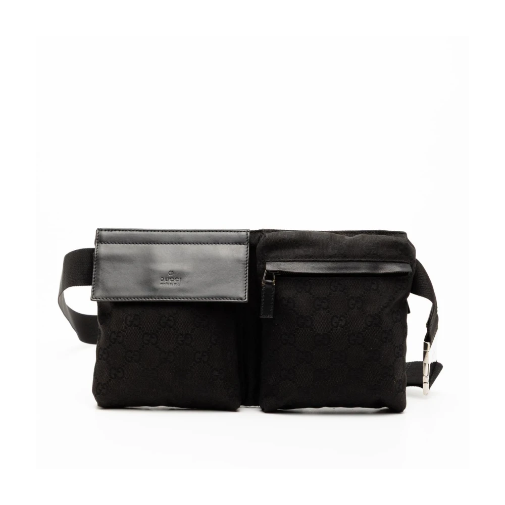 Gucci Vintage Women's Black Pre-Owned Belt Bag