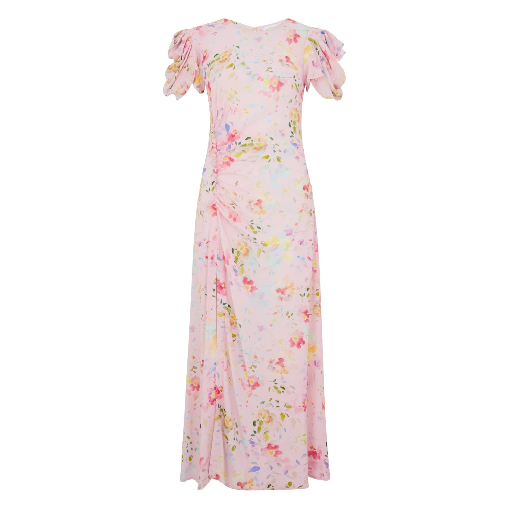 Mar De Margaritas Women's Multicolor Maxi Dresses, M, Pink Daisy Dress